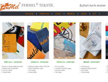 Tablet Screenshot of fermel-towels.com